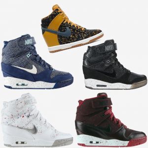 nike air revolution sky hi baskets compensées femme