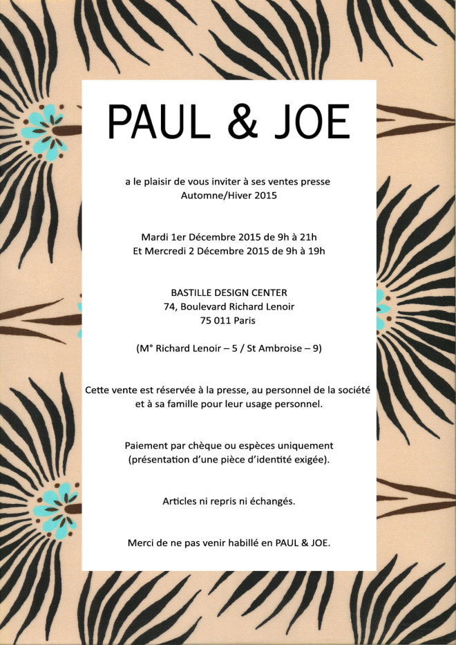 invitation-vente-presse-paul-and-joe-decembre-2015-paris