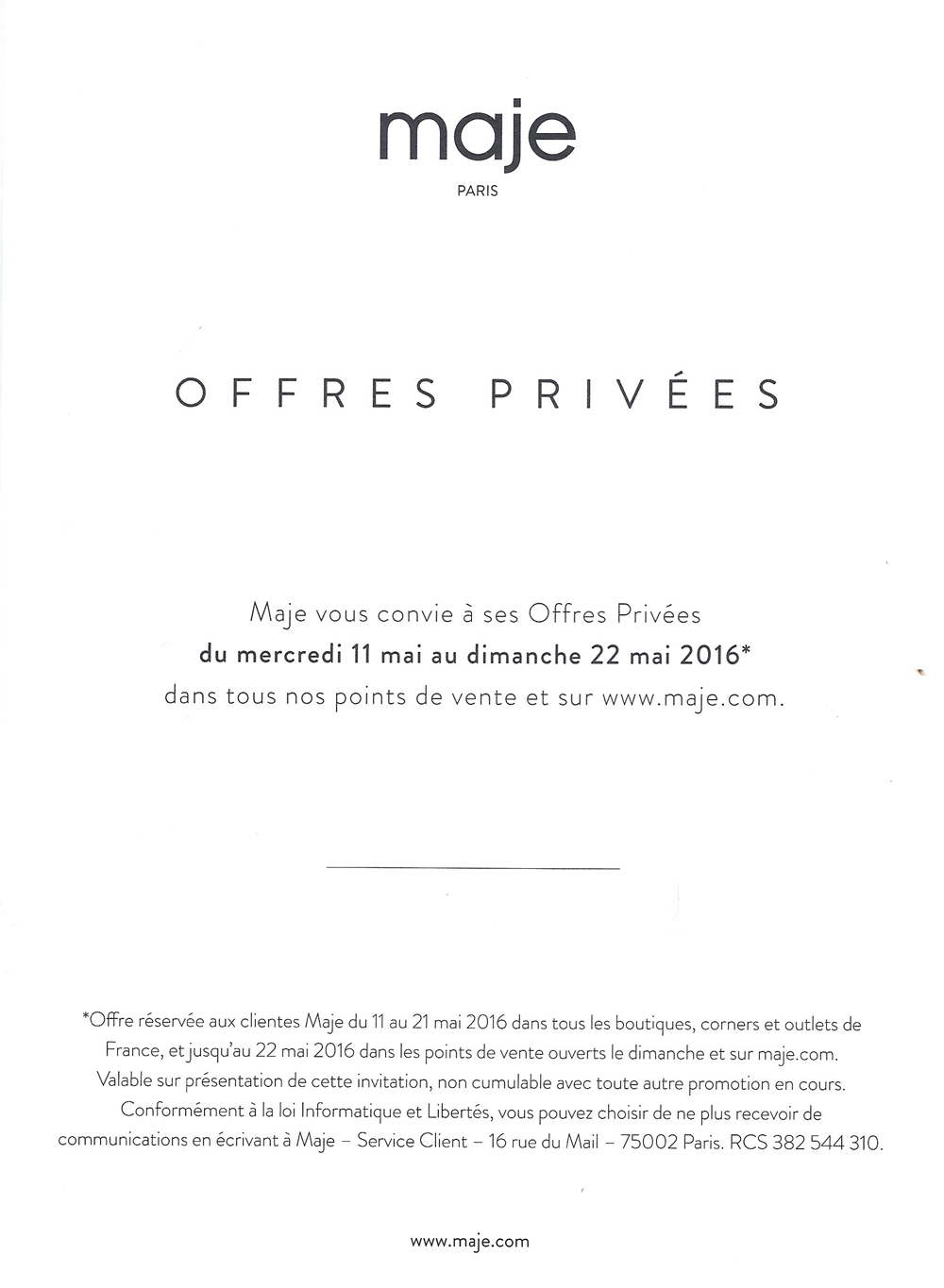 invitation-vente-privee-MAJE