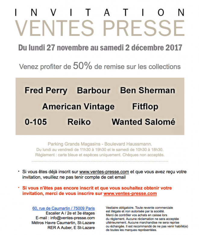 vente-presse-fred-perry-american-vintage-novembre-2017