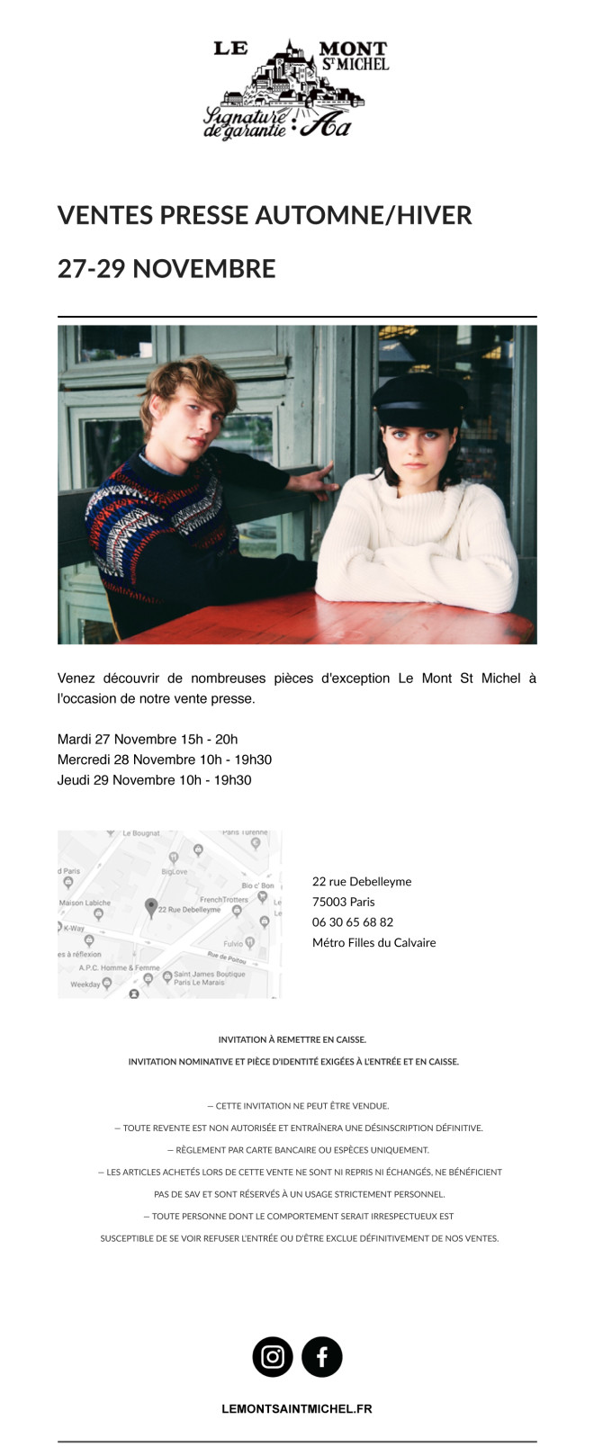 Ventes Presse Automne/Hiver