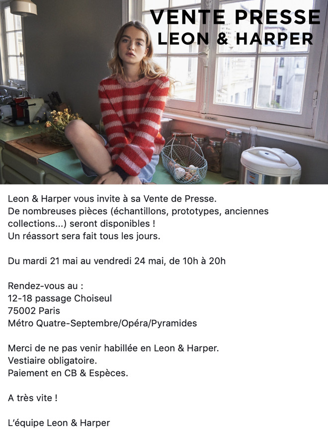 vente-presse-LEON-ET-HARPER-Paris-mai-2019