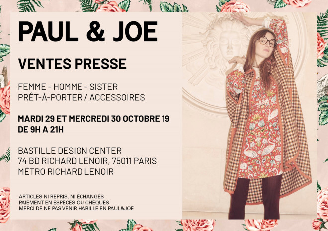 vente-presse-paul-and-joe-Paris-novembre-2019